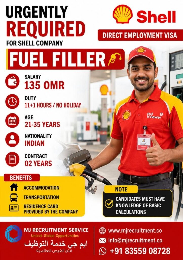 Original job advertisement for Fuel Filler